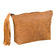 Trousse plate Cuir vintage beige - 1 compartiment