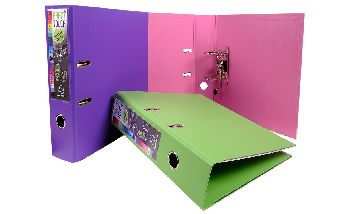 Classeur polypropylène premtouch dos de 80 vert clair