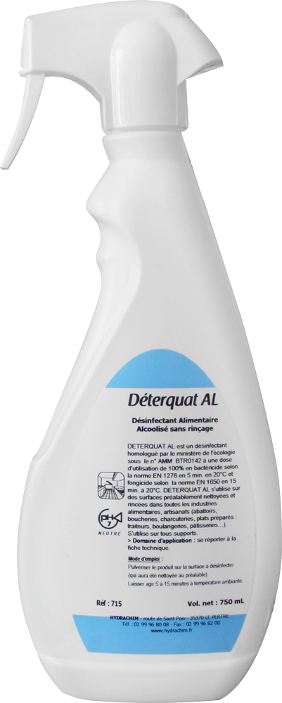 Desinfectant Alimentaire sans Rincage 750ml