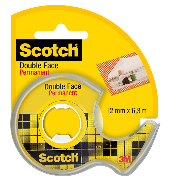 ADHESIF DBLE FACE 12X6.3 BLT.SCOTCH