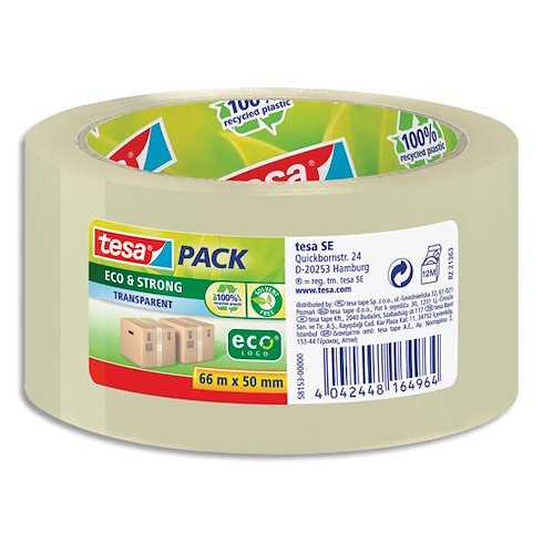 Adhésif transparent Ecolo Fort 50X66Tesa