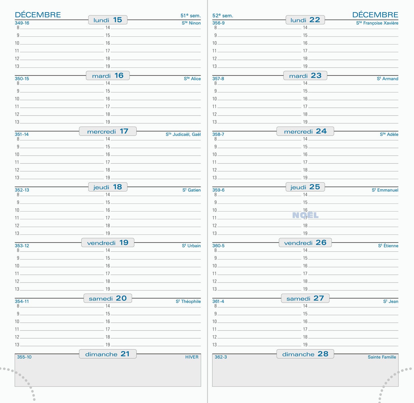 Agenda de Poche SL17 - Format Compact 9x17cm