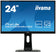 Écran led Prolite 24" - full hd, pied réglable en hauteur avec pivot