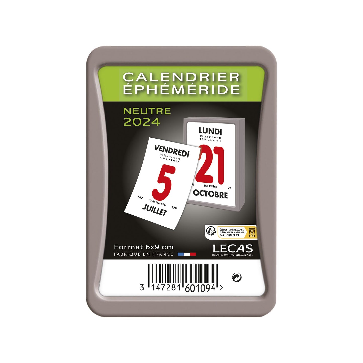 Bloc Éphéméride 6x9 cm - 365 Jours 2026