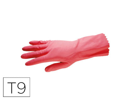 Gants de ménage en latex taille 9 - Norme EN420