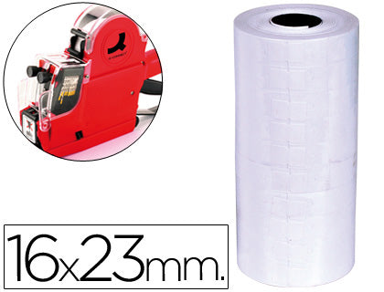Etiquette 16x23 pour pince 2lignes -rouleau de 700