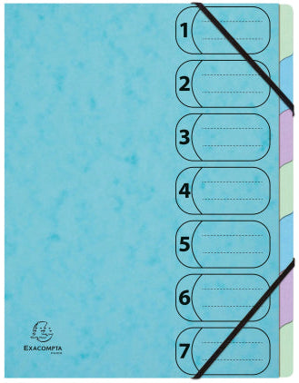 Trieur harmonika aquarel A4 -7 cases