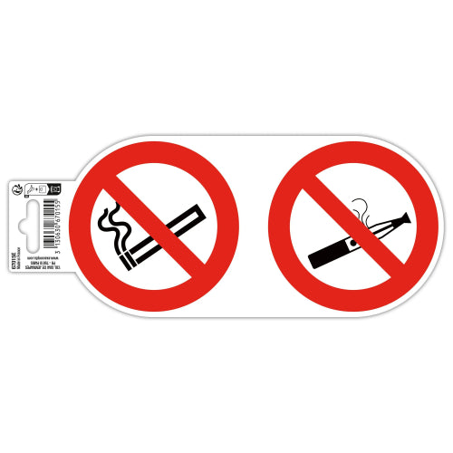 Panneau pvc 10cm "interdit fumer et vapoter "