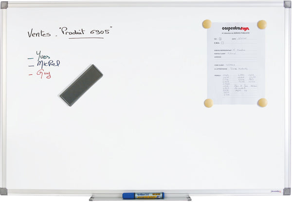 Tableau Blanc Magnétique 60x90cm - Surface Laquée