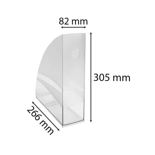 Porte-revues mag-cube cristal