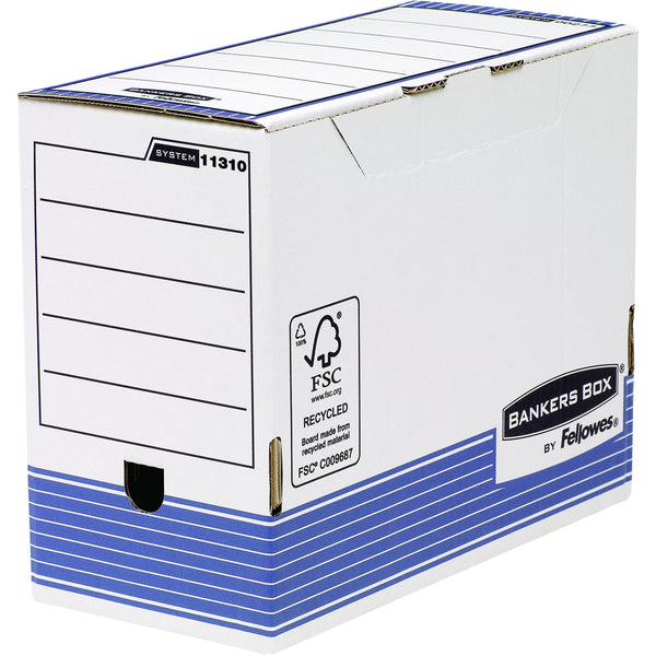 Boite archives bankers box dos 15mm-lot de 10-montage automatique