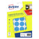 Pastille adhésive ronde 30mm -bleu 10 feuilles -240 etiquettes