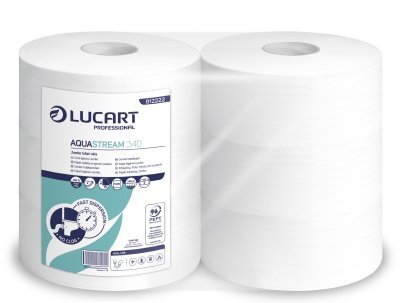 Papier Toilette Jumbo 340m - 2 Plis Aqua