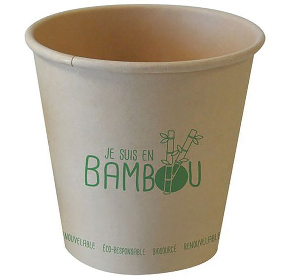 Gobelet en bambou 10 cl -p/50