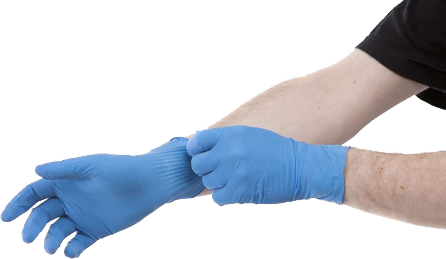 gants nitrile non poudre taille M boite de 100