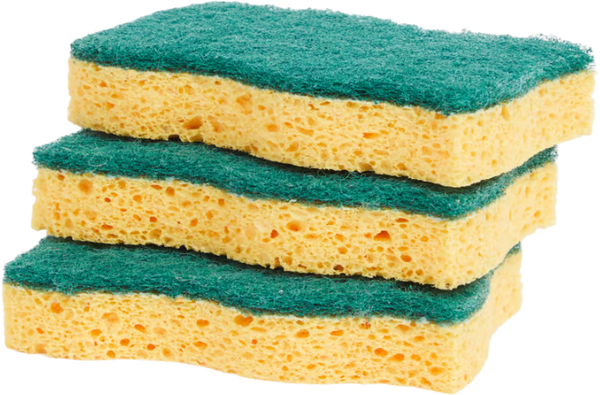 Éponges Abrasives Vertes 11x7 cm - Pack de 10