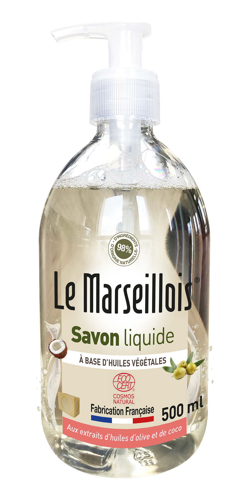 Savon Liquide Marseille 500mL - Douceur Hydratante