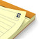 Bloc de bureau 210x315 160 pages- perforées -ligné jaune