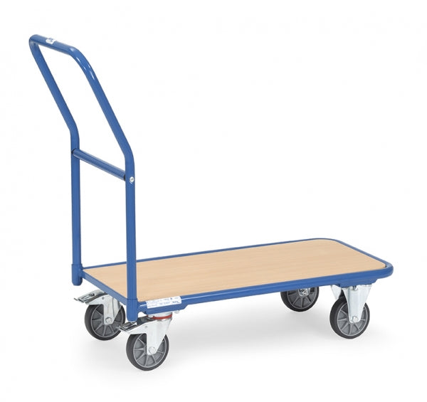 Chariot plat à dossier poussée - Charge 200 kg