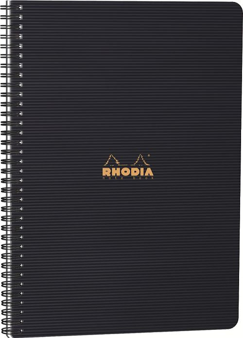 Cahier notebook rhodiactive spirales 160 pages quadrillé 5x5 a4+