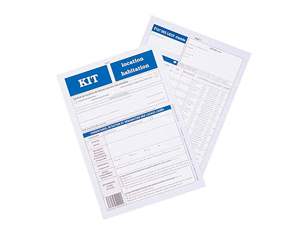 Kit de Contrat de Location Habitation Vide 8P - WEBER