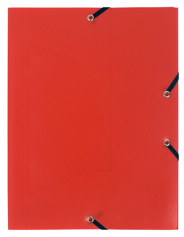 Chemise 3 rabats élastique polypropylène eco rouge