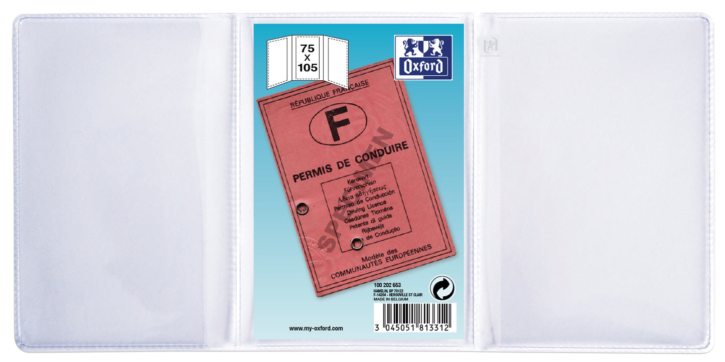 Etui Permis Conduire 3 Volets - PVC Résistant