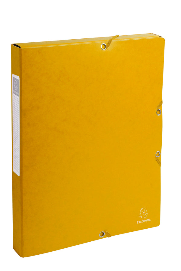 Boite de classement 7/10 dos 25mm jaune