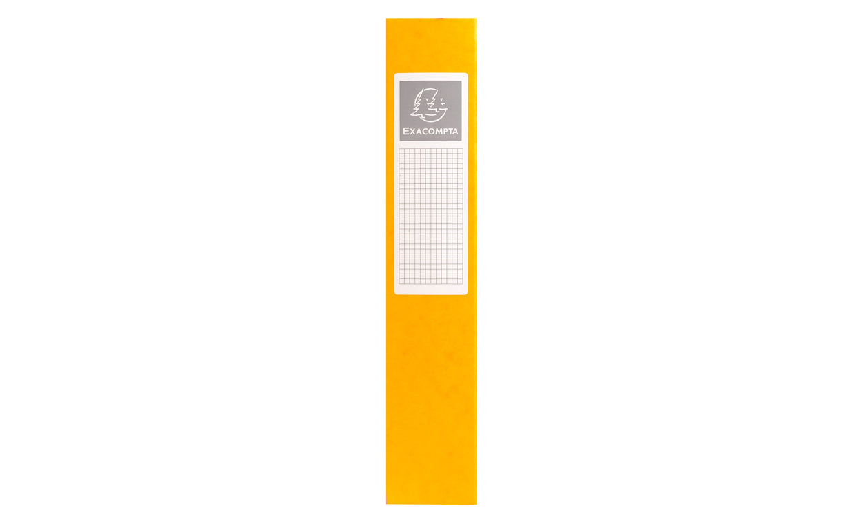 Boite de classement A4 carte lustrée 7/10 dos 60mm-jaune
