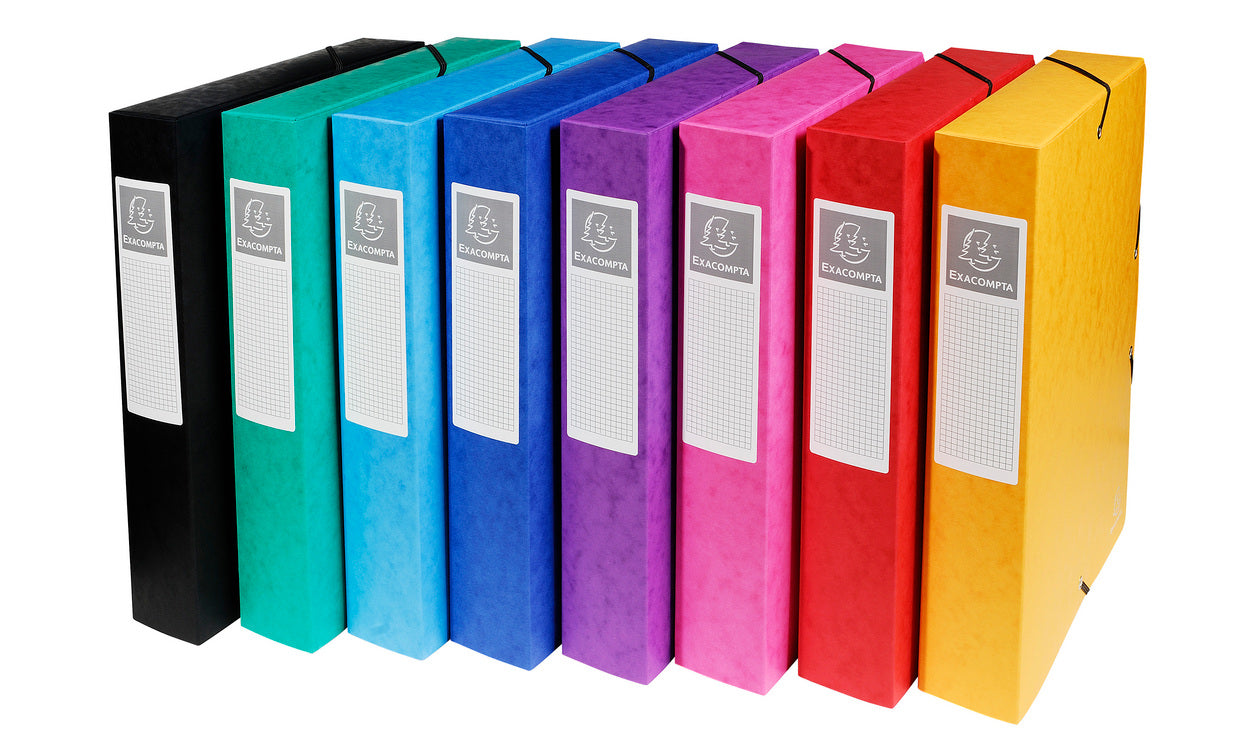 Boite de classement exabox cl7/10 dos 60mm assorti par 8