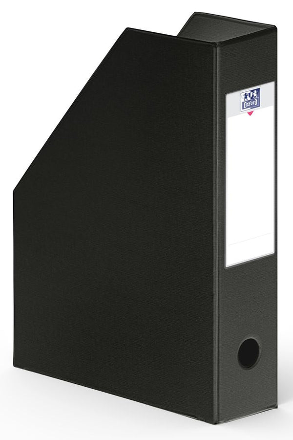 Boite de classement pan coupé dos 7cm-noir