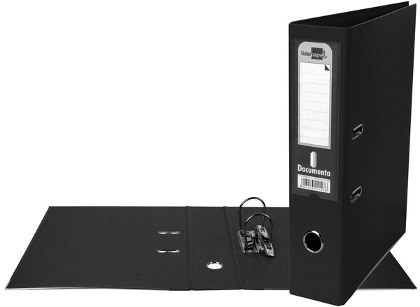 Classeur liderpapel a4 dos 75 mm noir