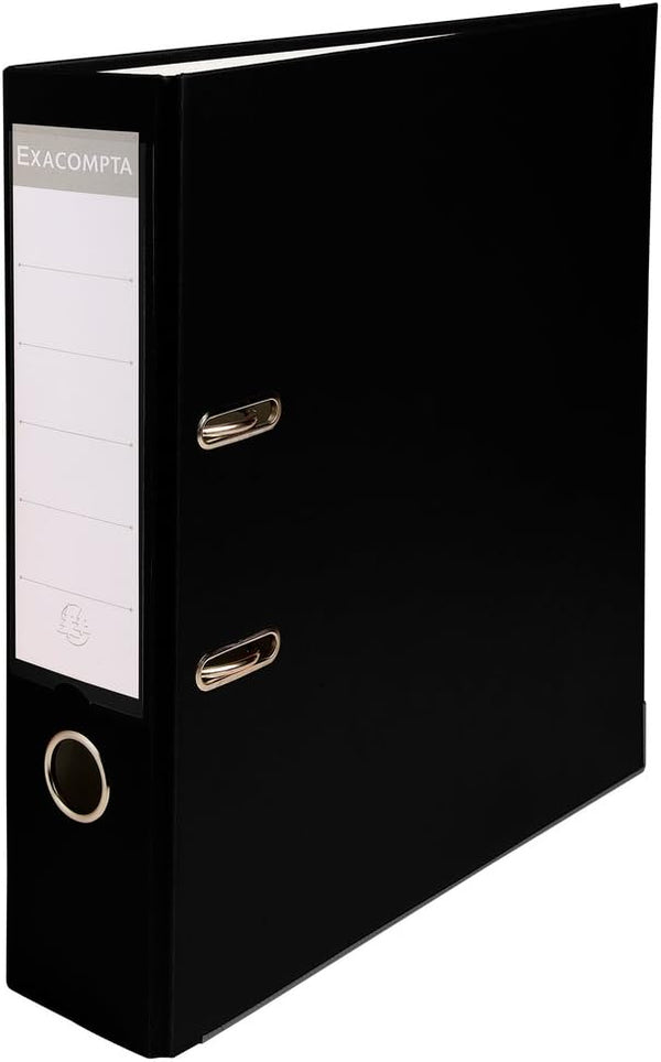 Classeur levier polypro dos de 75 noir