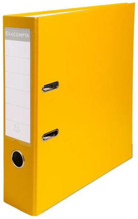 Classeur à levier polypro dos de 75 mm jaune