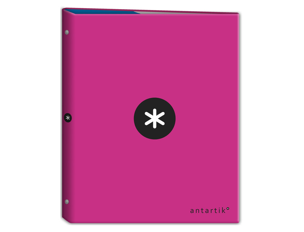Classeur Antartik A4+ 4 Anneaux 40mm rose