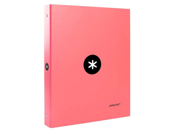 Classeur Antartik A4+ 4 Anneaux 40mm Corail