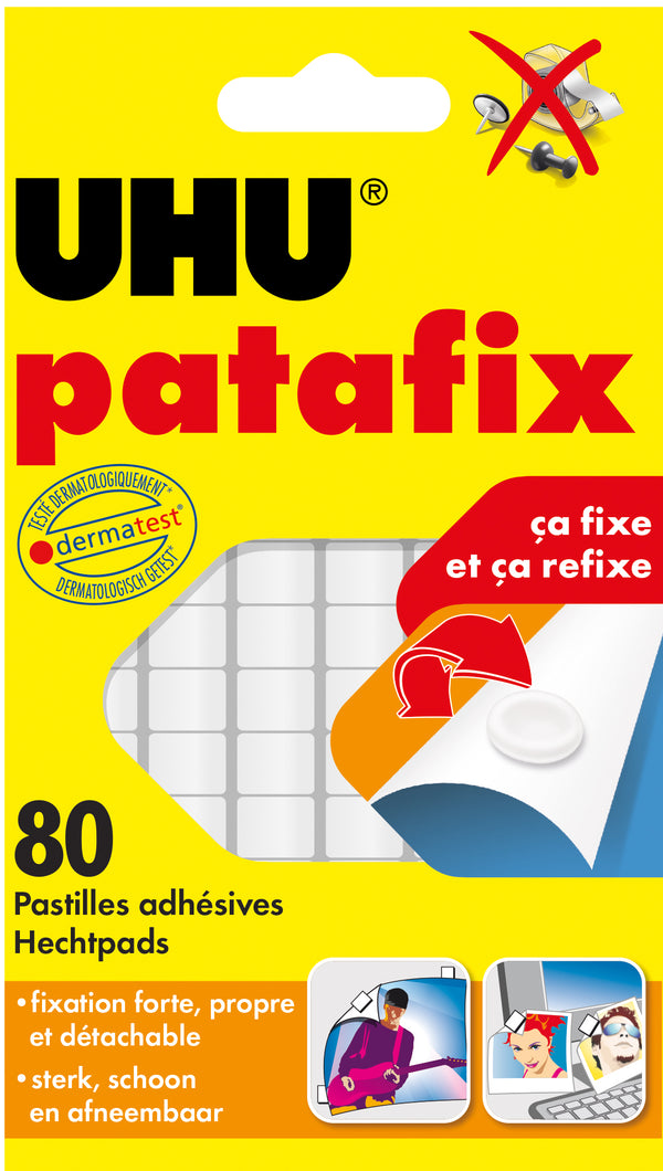 Pastille adhésive patafix blanc bl.1 UHU
