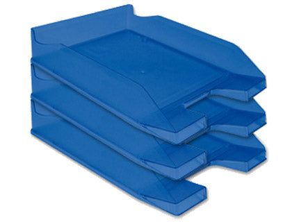 Corbeille courrier a4 -bleu
