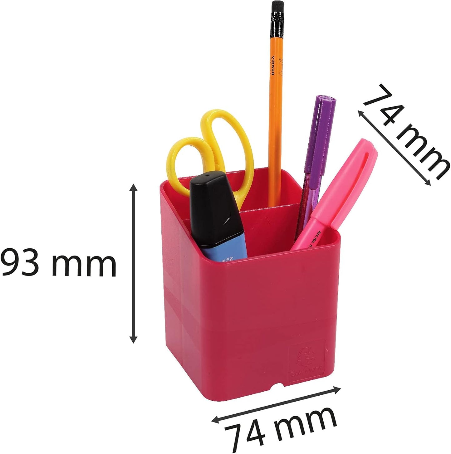 Pot crayons 2 compartiments pen-cube -frambroise