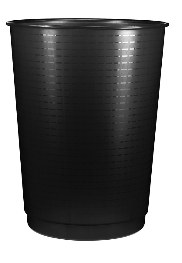 Corbeille papier ronde 40l ceppro noir