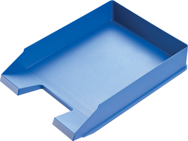 Corbeille courrier bleu