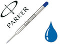 Recharge stylo bille Parker écriture fine bleu
