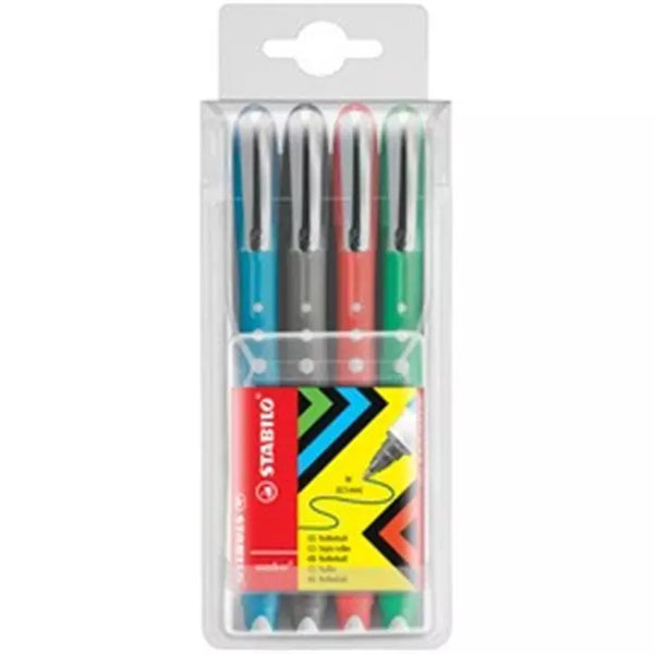 Roller STABILO Worker 0.5mm - Pochette de 4