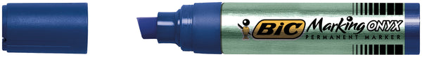 Marqueur Permanent BIC Onyx Géant 1891 Pointe Biseautée Bleu
