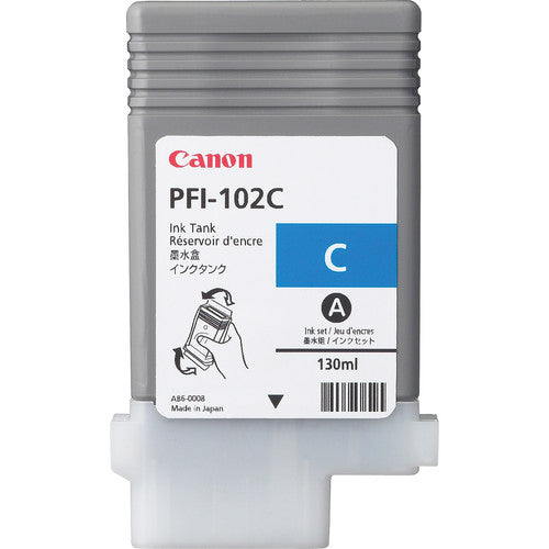 Cartouche d'encre Canon pfi-102c - cyan 130 ml