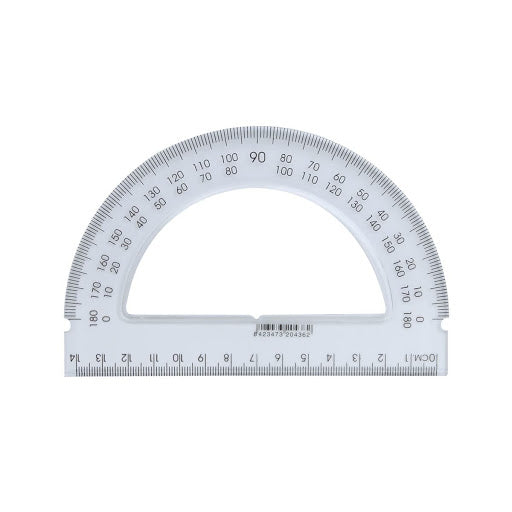 Rapporteur 180 degres 14cm