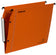 Dossiers suspendus LMG - Carton recyclé orange - Lot de 25 - Fond en V