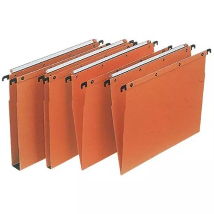 Dossiers suspendus pour tiroirs - Orange - Fond V - paquet de 25