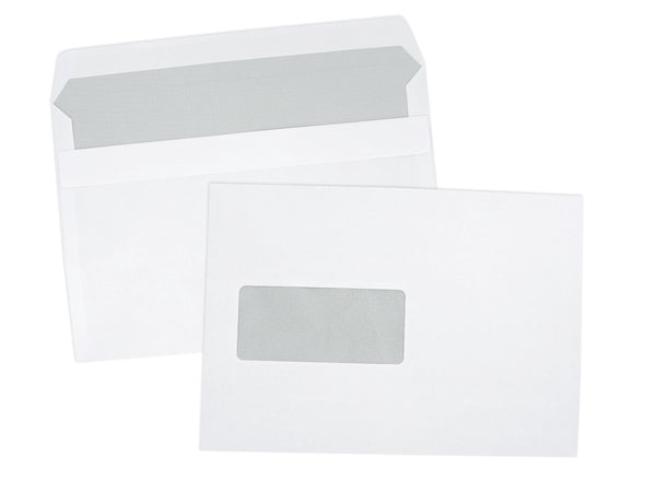 Enveloppes blanc 162x229 -fenetre de 45- boite de 500