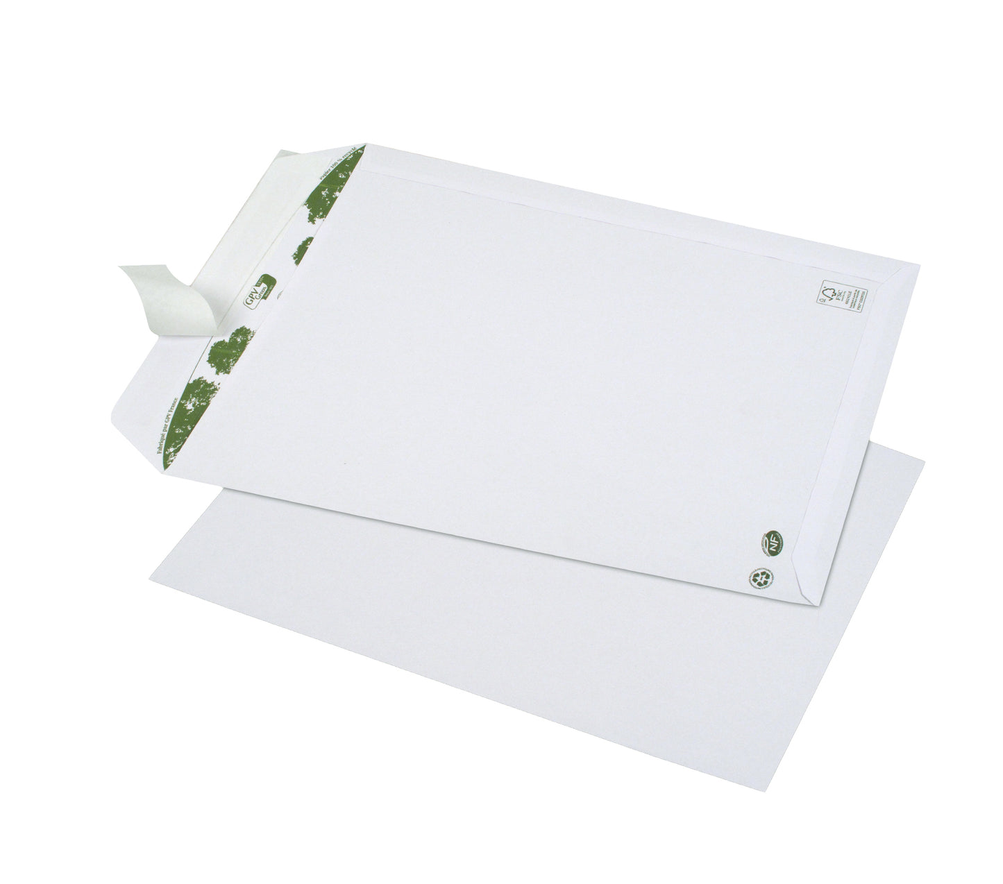 Pochettes d'expédition ERA Pure, C4, sans fenêtre, blanc boite de 250